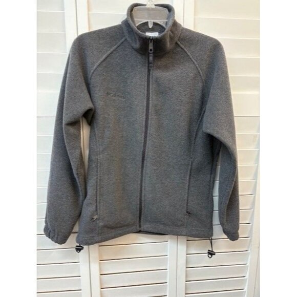 Women’s Columbia Grey Zipper Fleece Size Small - Picture 1 of 3